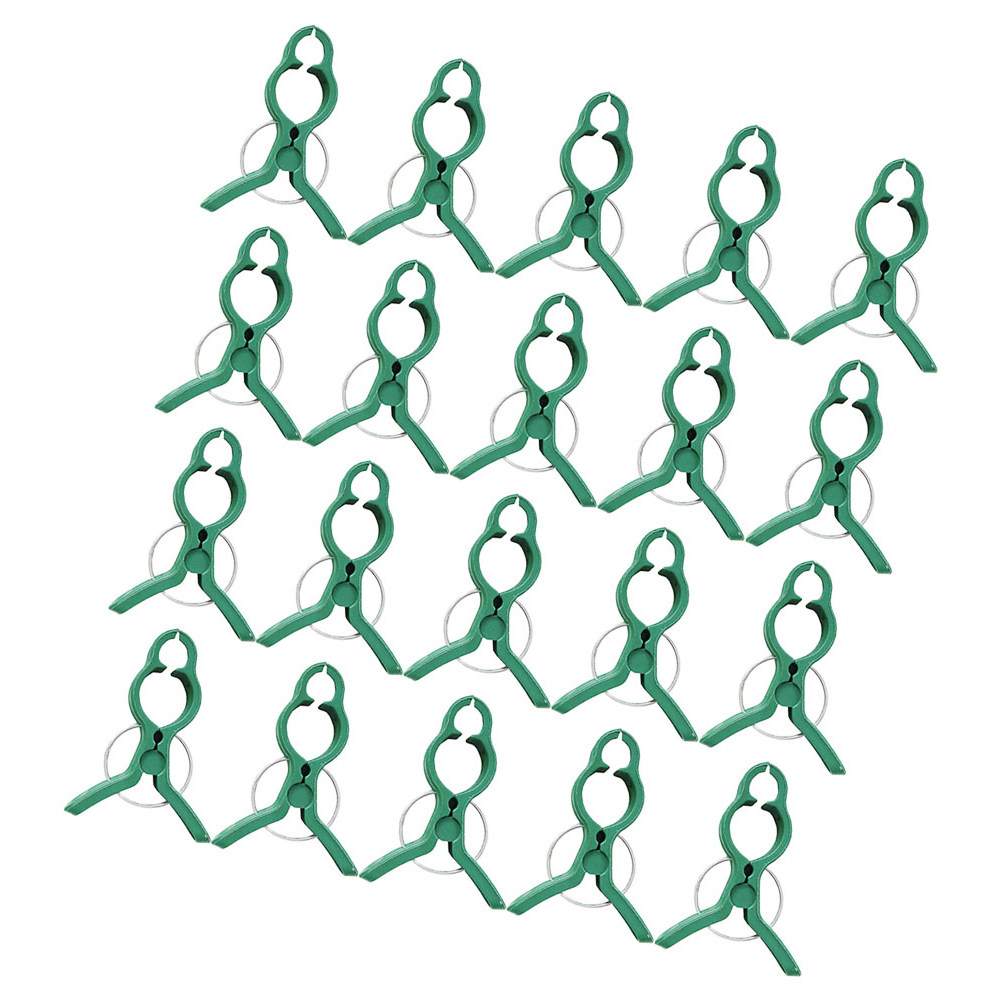 Vine Climbing Plastic - 60 ชิ้น คลิปหนีบต้นไม้ในสวน ตัวหนีบพลาสติกสำหรับพยุงต้นมะเขือเทศ องุ่น แตงโม