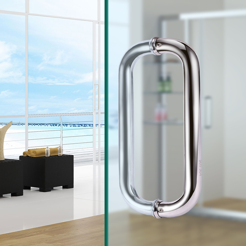 1 คู่สแตนเลสสตีลที่จับประตูกระ - Glass Door Hinge บทวิจารณ์และราคา