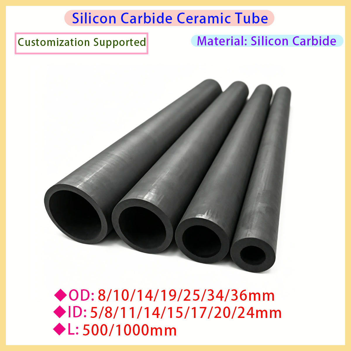 ท่อเซรามิก SiC แบบไม่ใช้แรงดัน - Ceramic Heat Emitter บทวิจารณ์และราคา